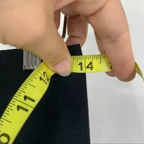 Vintage 90s J Crew Black Wool Blend A Line Skirt Medium Petite - Picture 12 of 12